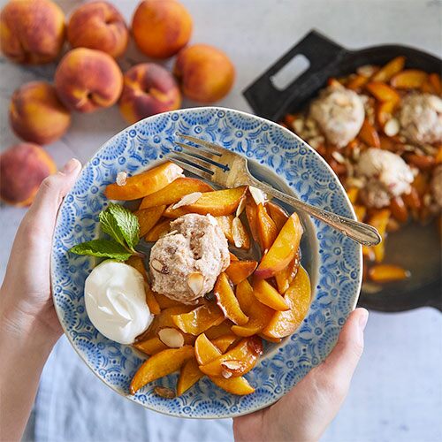 Peach Skillet Cobbler