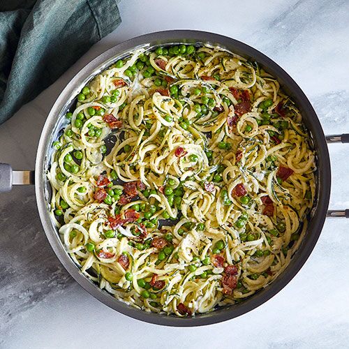 Zucchini Noodle Carbonara