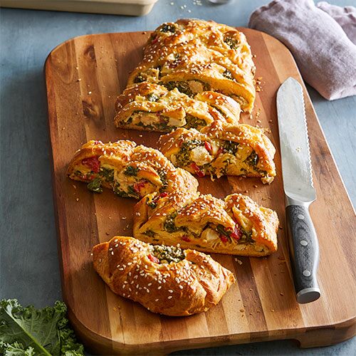 Chicken & Kale Braid