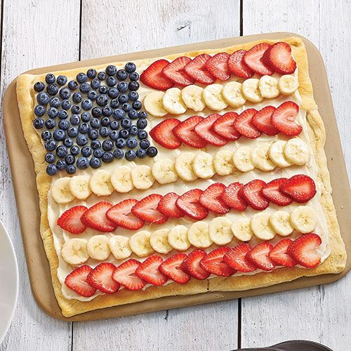 Stars & Stripes Dessert Pizza